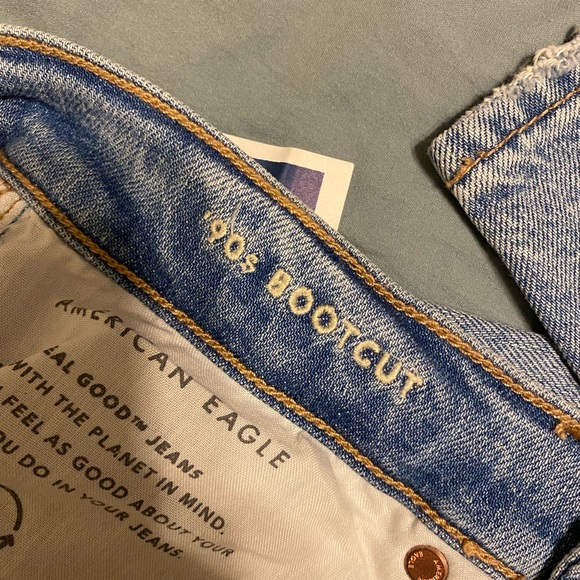 American Eagle Boot Cut Ripped Jeans - Picture 6 of 10